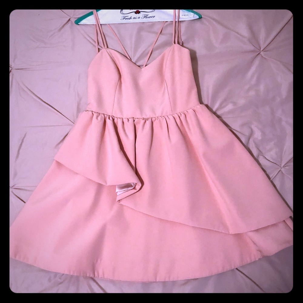 Pink graduation dress